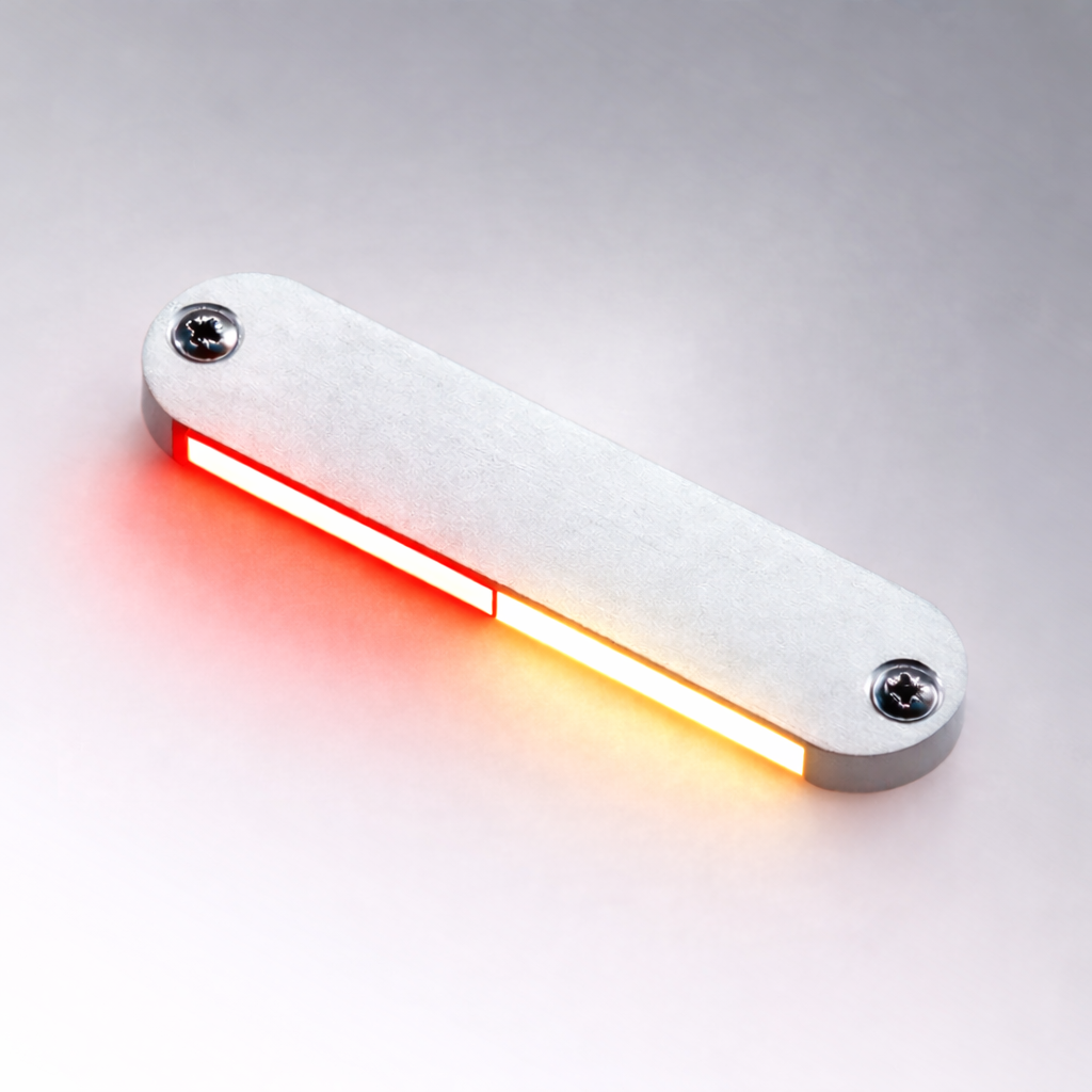 Lampe de courtoisie à LED série 1009 12 V Titan Aluminium Lumière blanche