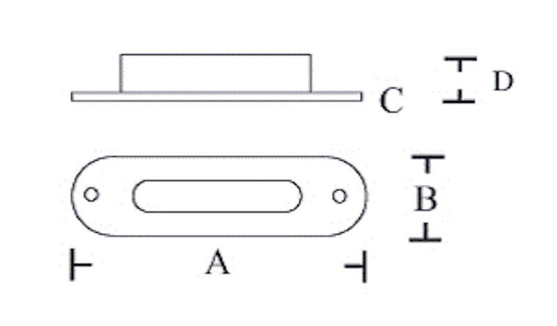 LED Courtesy Light 1036-2 Stainless Steel Series