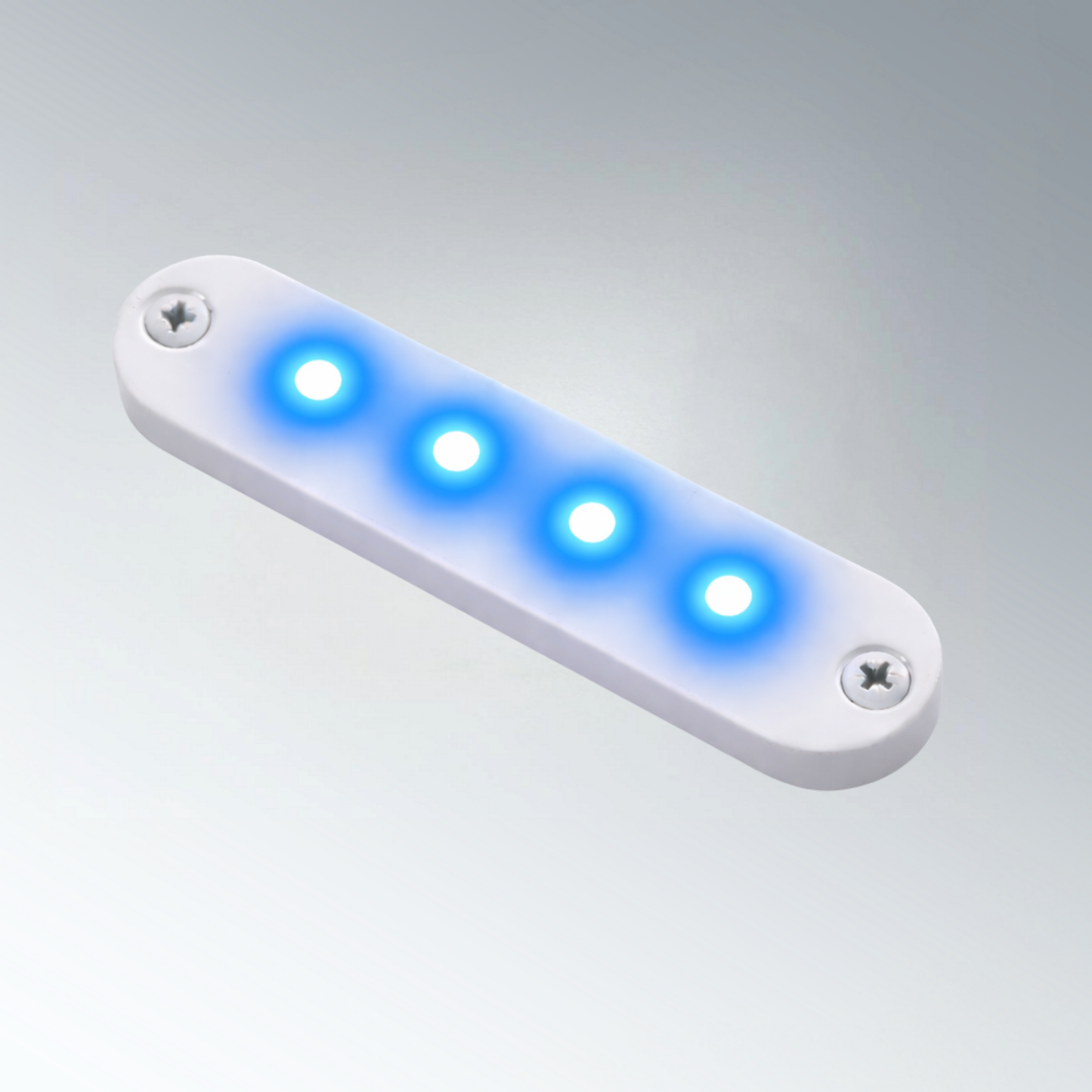 Lampe de courtoisie à LED Série 1010 12 V Blanc Aluminium Lumière blanche