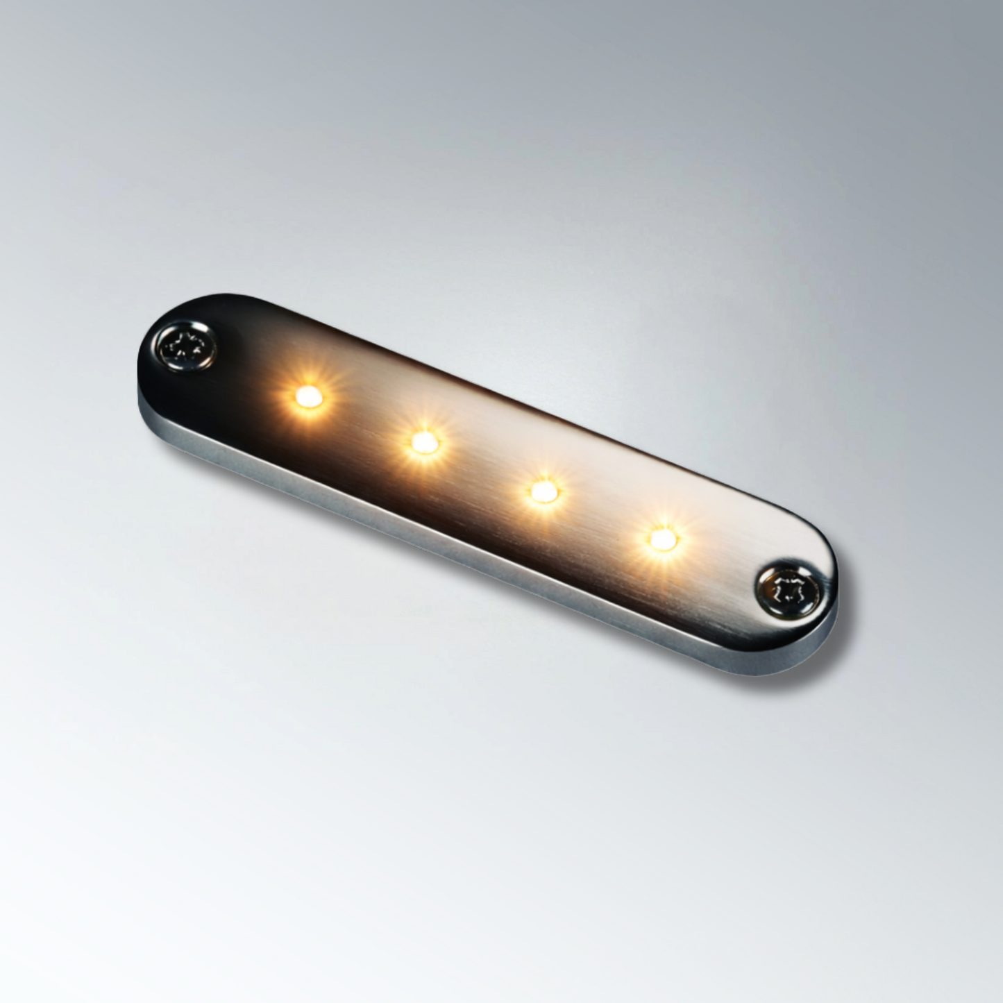 Lampe de courtoisie à LED série 1016 12 V en acier inoxydable, lumière blanche