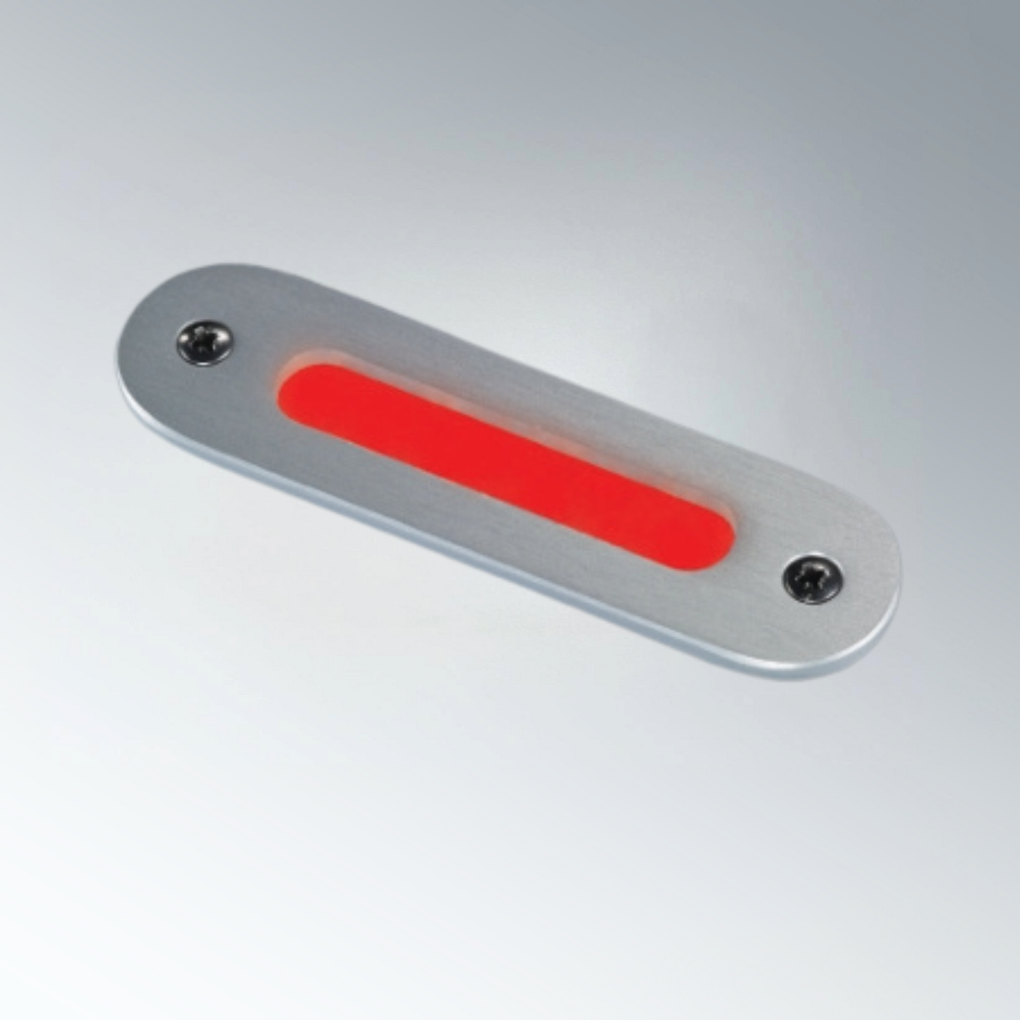 Lampe de courtoisie à LED Série 1039-2 12 V Titan Aluminium Lumière rouge