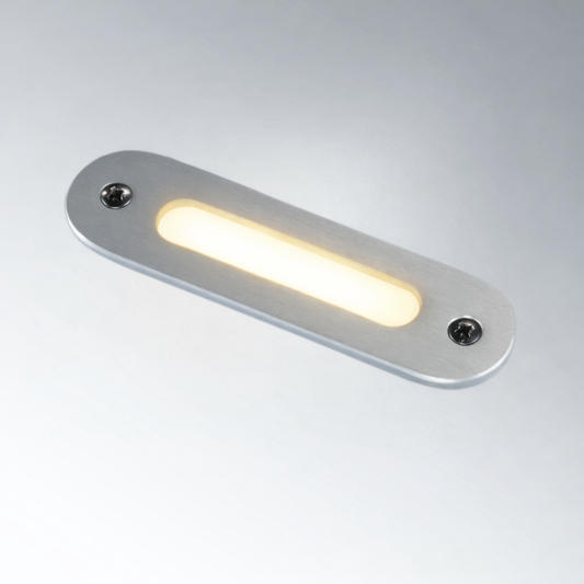 Lampe de courtoisie à LED Série 1039-2 12 V Titan Aluminium Lumière rouge