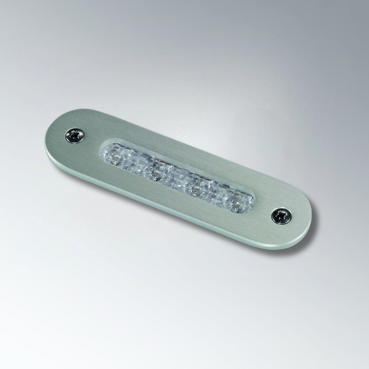 Lampe de courtoisie à LED série 1039 24 V Titan Aluminium Lumière blanche