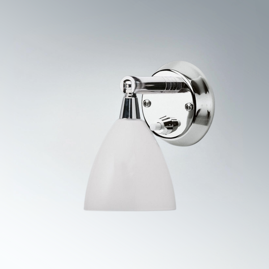 Swing Weiss Edelstahl – G4 LED-Leuchte mit Opalglas-Schirm