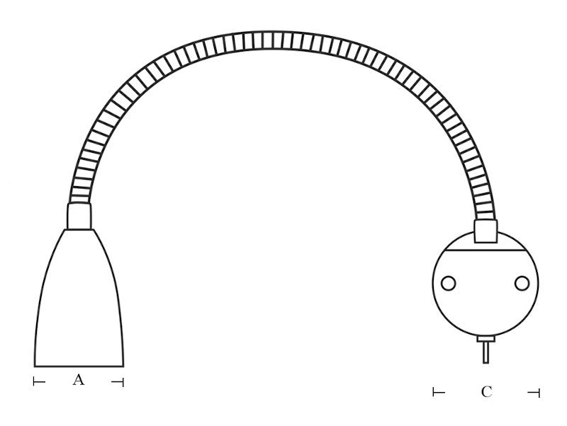 C-LED CHART Stainless Steel Wall