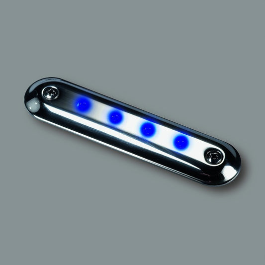 LED Courtesy Light 1116 Series 12V Stainless Steel Blue Light