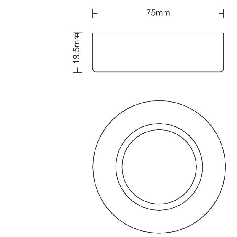 Downlight 5521-02 Surface Mounted 12V Stainless Steel