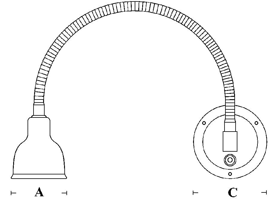 Cabin Chart small Messing PVD POWER LED – Elegante und flexible Kartentischleuchte